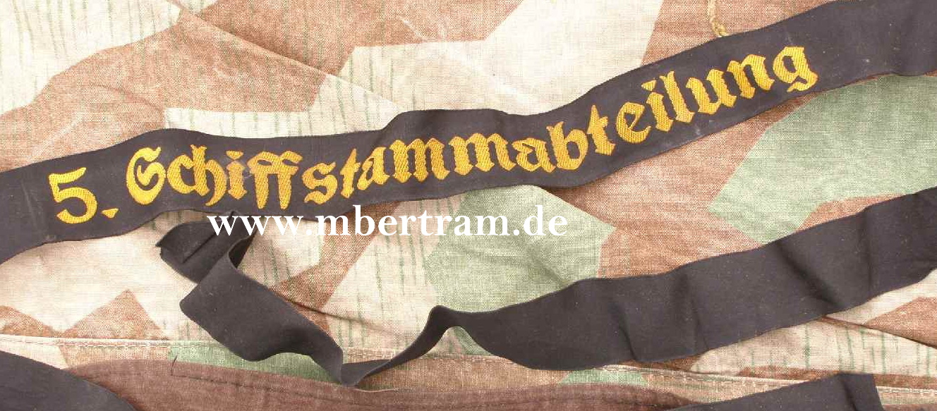 Mützenband Kriegsmarine "5. Schiffsstammabteilung "
