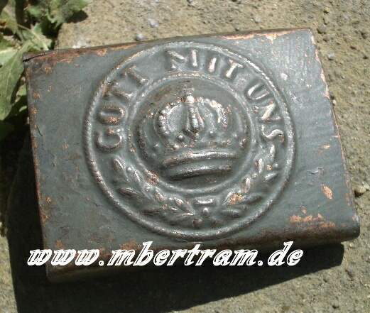 PREUSSEN KOPPELSCHLOSS MANNSCHAFTEN VON 1915-1918 FELDGRAU