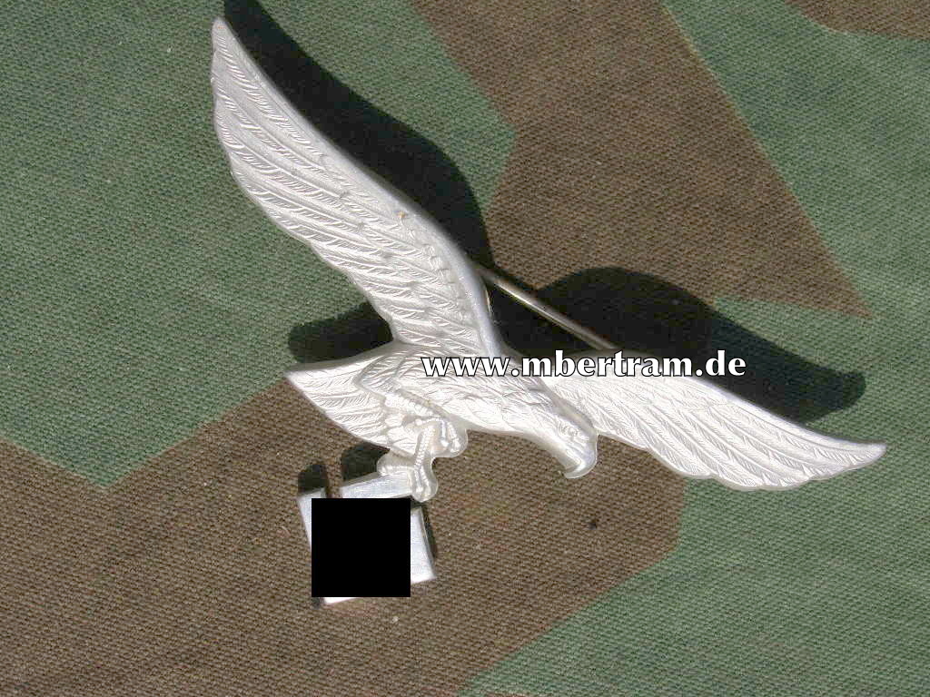 Brustadler Luftwaffe, Offizier, Aluminium, frühes Stück "Assmann Lüdenscheid" und DRGM.