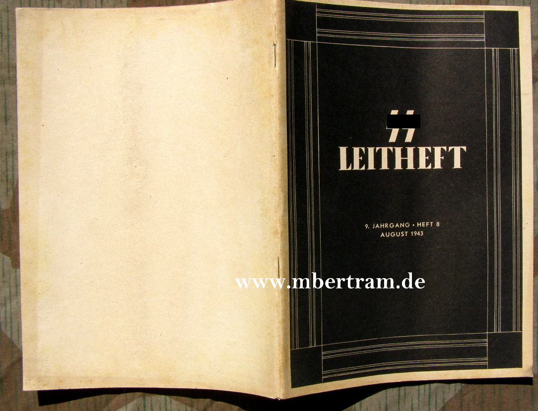 Reichsführer SS: SS Leitheft, 9 Jhg.1943, Heft 8