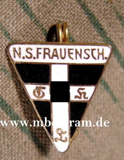 NS. Frauenschaft , Mitgliedsabzeichen 6. Form, klein,