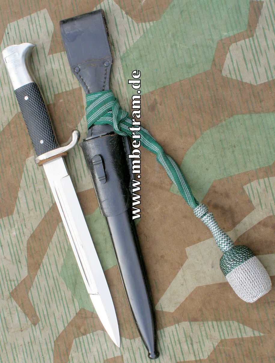 Artillerie Extra Seitengewehr KS 98, Koppelschuh, Portepee