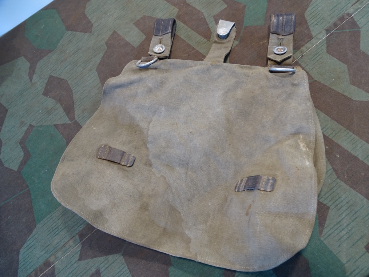 Brotbeutel Wehrmacht, getragenes Stück, ungereinigt