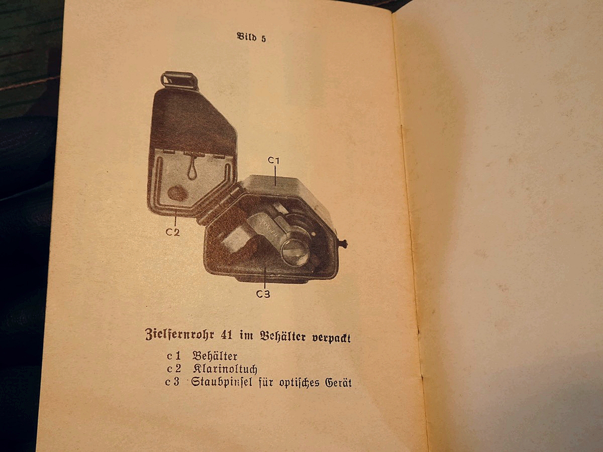 Nachdruck Bedienungsanleitung, Dienstvorschrift  98 K mit Zielfernrohr ZF 41 , D 136/1 