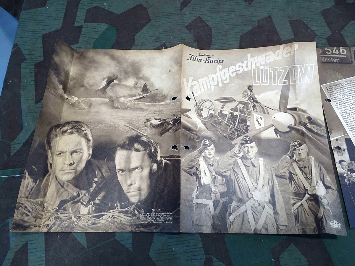 Film-Kurier, Kino Programmheft 1941, Kampfgeschwader Lützow. 