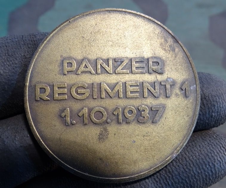 Medaille Panzer Regiment 1 ( Standort Erfurt Löherfeld ) 1.10.1937