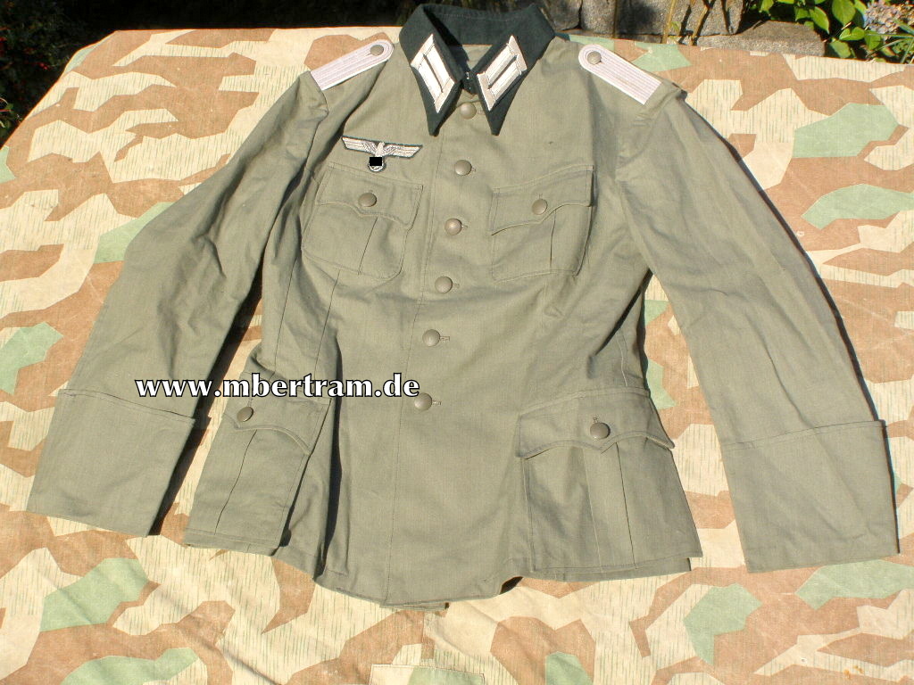 Wehrmacht Leutnant Infanterie leichte Sommer Feldbluse
