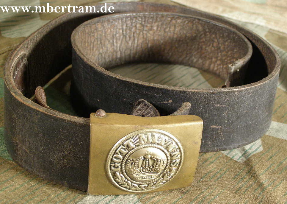 PREUSSEN KOPPELSCHLOSS ab 1895, MESSING M. RIEMEN