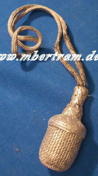 Luftwaffe, Portepee f. den Offiziersdolch, Metallfadengespinst