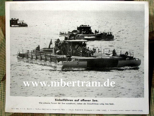 Siebelführen auf offener See. PK Foto vom 06.11.1941