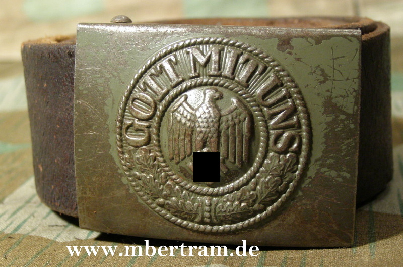 WEHRMACHTS KOPPELSCHLOSS STAHL, LASCHE u. RIEMEN