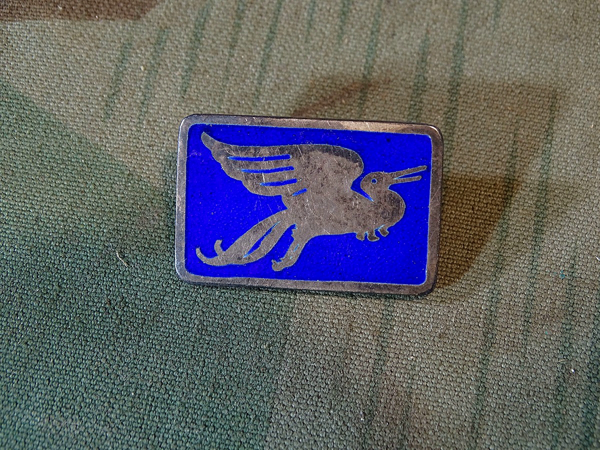 Mitgliedsabzeichen Wandervogel/ Deutscher Bund , 20er / 30er Jahre. 950er Silber, emailliert. Schöner Zustand