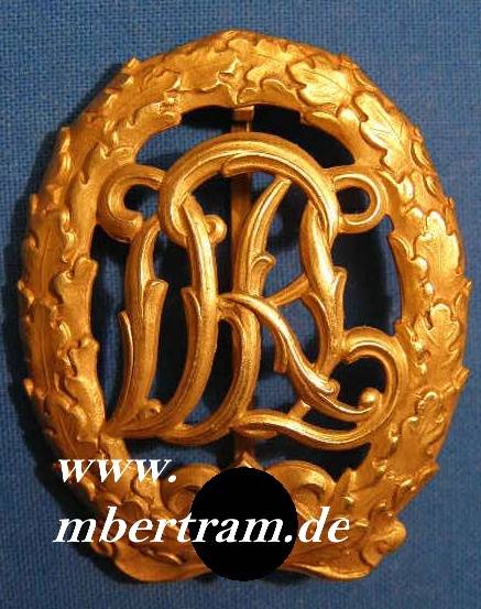 REICHSSPORTABZEICHEN DRL IN GOLD, MIT HK, E. Müller