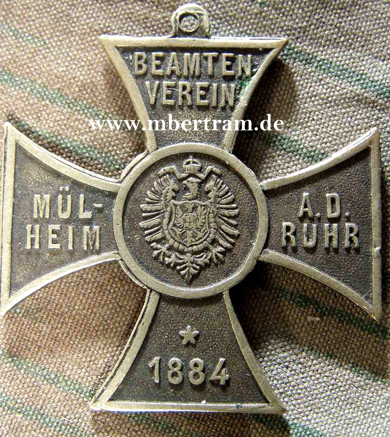 Mitgliedsabzeichen Beamten Verein Mülheim a.d.Ruhr 1884