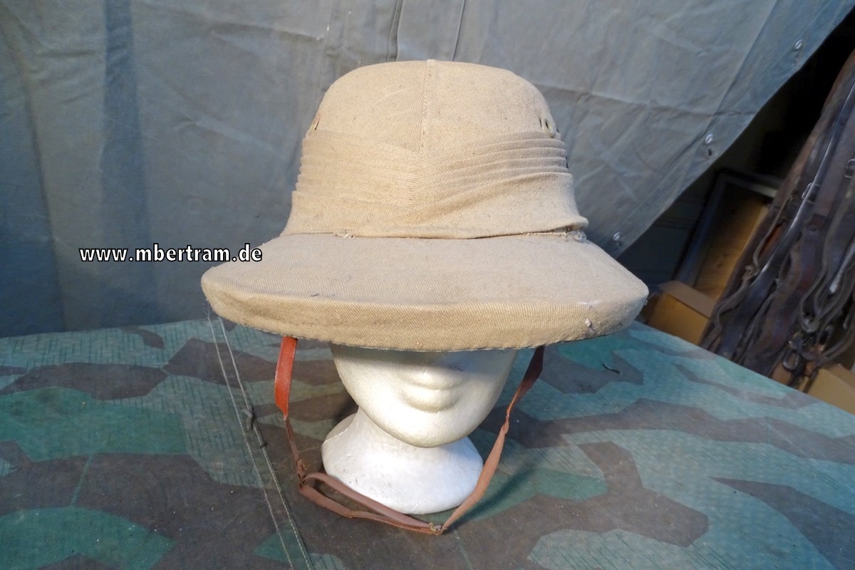 Afrika Korps ? Ziviler Tropenhelm 40er Jahre, britisch, Made for Port Said ( Ägypten)