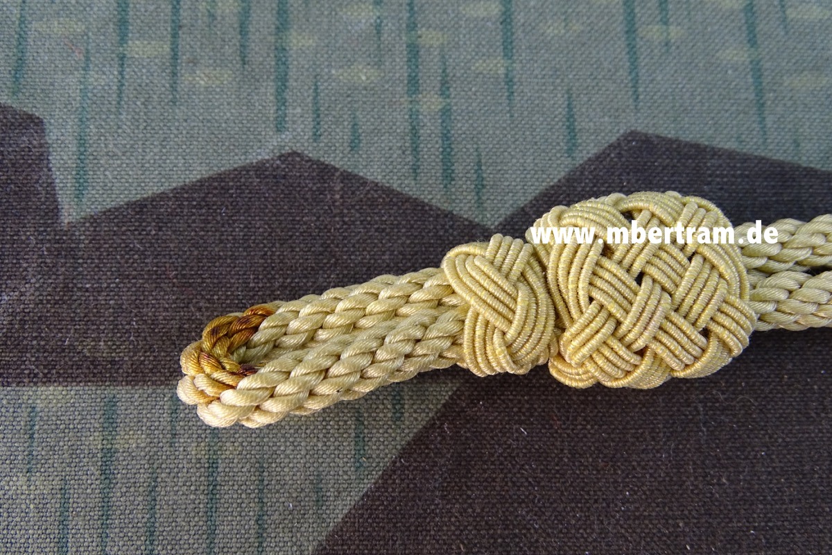Goldgelbe Mützenkordel für NSDAP Schirmmütze für Politische Leiter, 33cm