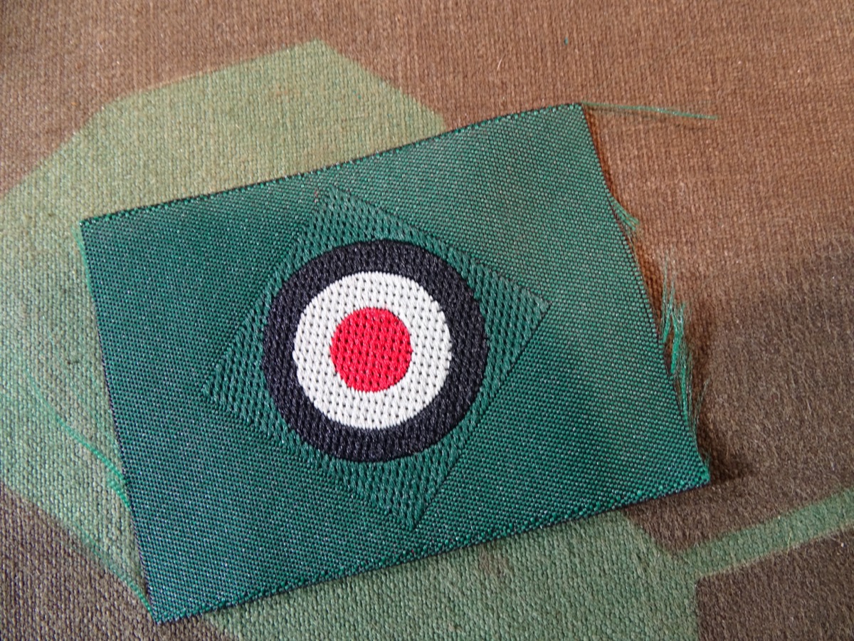 Replik:  Kokarde für Feldmützen und Schiffchen des Heeres, Wehrmacht, gewebt