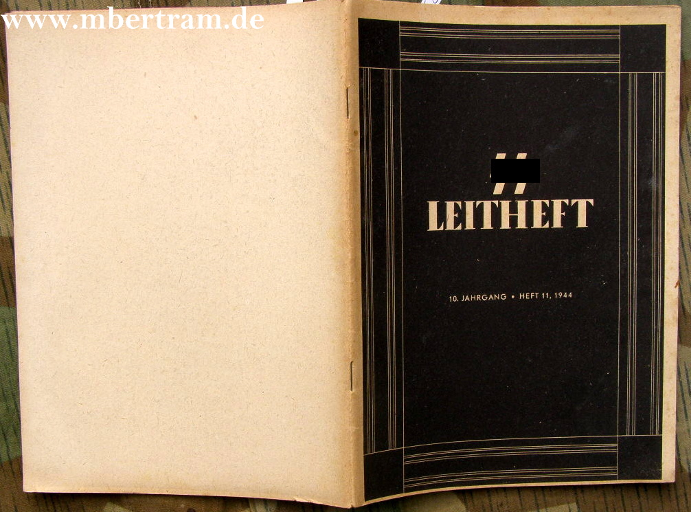 Reichsführer SS: SS Leitheft, 10 Jhg.1944, Heft 11, TigerPz.
