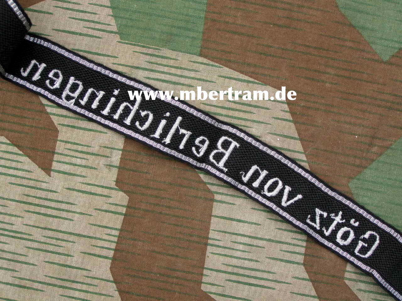 Replik: Ärmelband SS Panzerdivision Götz von Berlichingen
