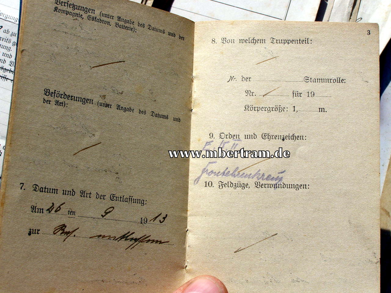 12438-15 Dokumenten: 2. Kp. Inf. Rgt. 137, Urkunde EK2...