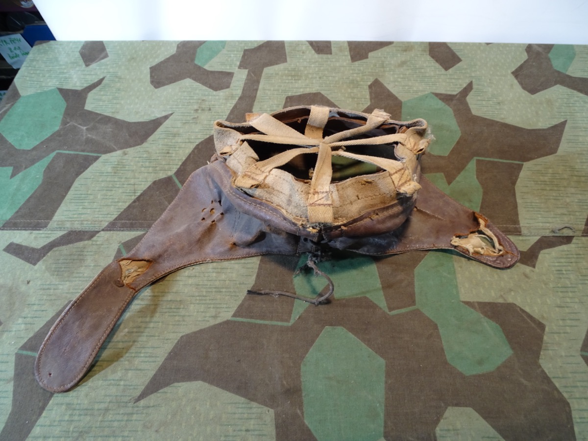 Innenhelm / Innenausstattung für britischen Kradfahrer Helm 2. Weltkrieg, 1942