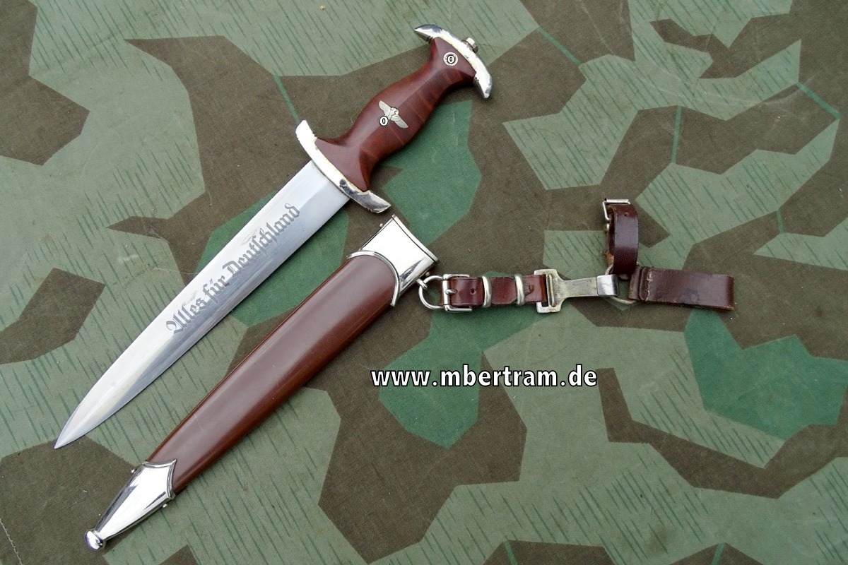 SA Dienstdolch M 33, Gehänge,  M7/12 WMW - Waffenfabrik Max Weyersberg, SG