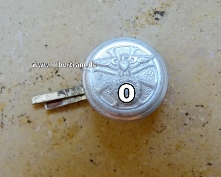 NSKK Schaftmützen  Knopf mit Splinten,  "M 5/82 RZM"