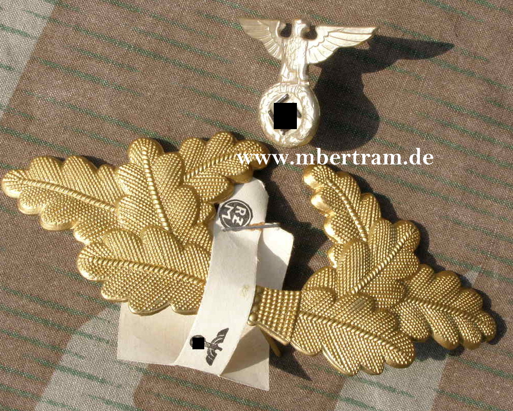 Schirmmützenadler u. Mützenkranz für politische Leiter