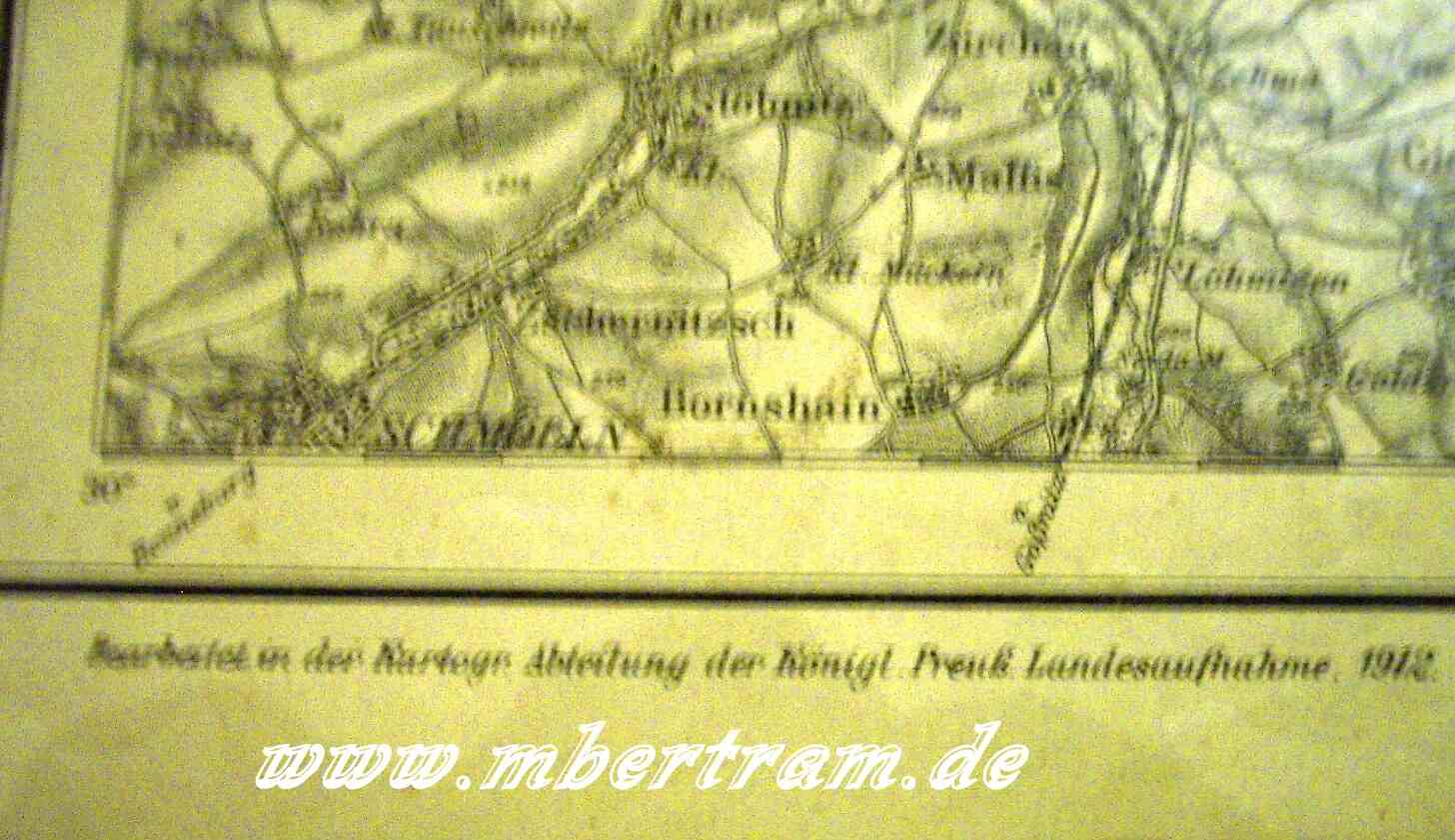 Landkarte für das Kaisermanöver 1912, 1:100000