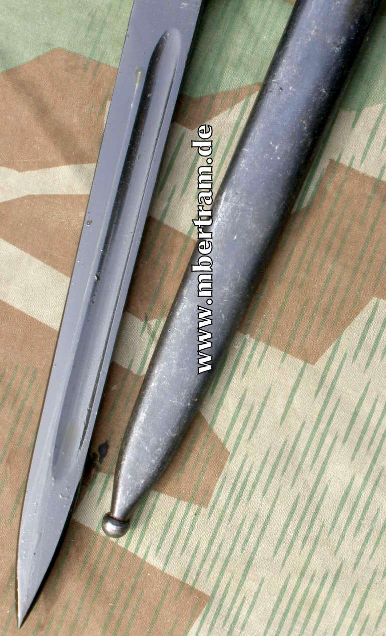 Jugoslavisches Bajonett für K 98, sehr gut erhalten. Nrgl.