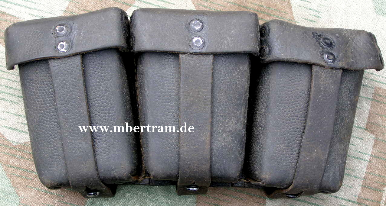 Wehrmachts 3er Partonentasche für K 98 Munition. Z. 2-3