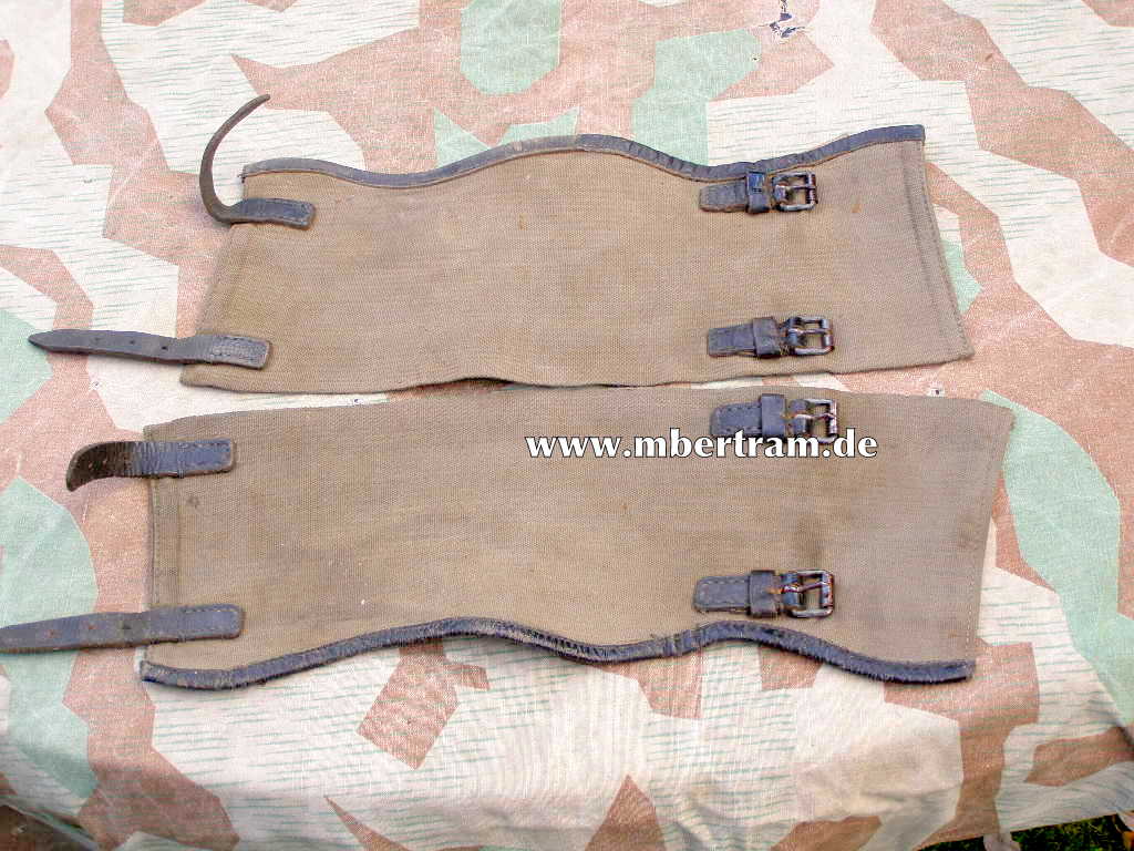 Waffen SS oder Wehrmacht Segeltuchgamaschen