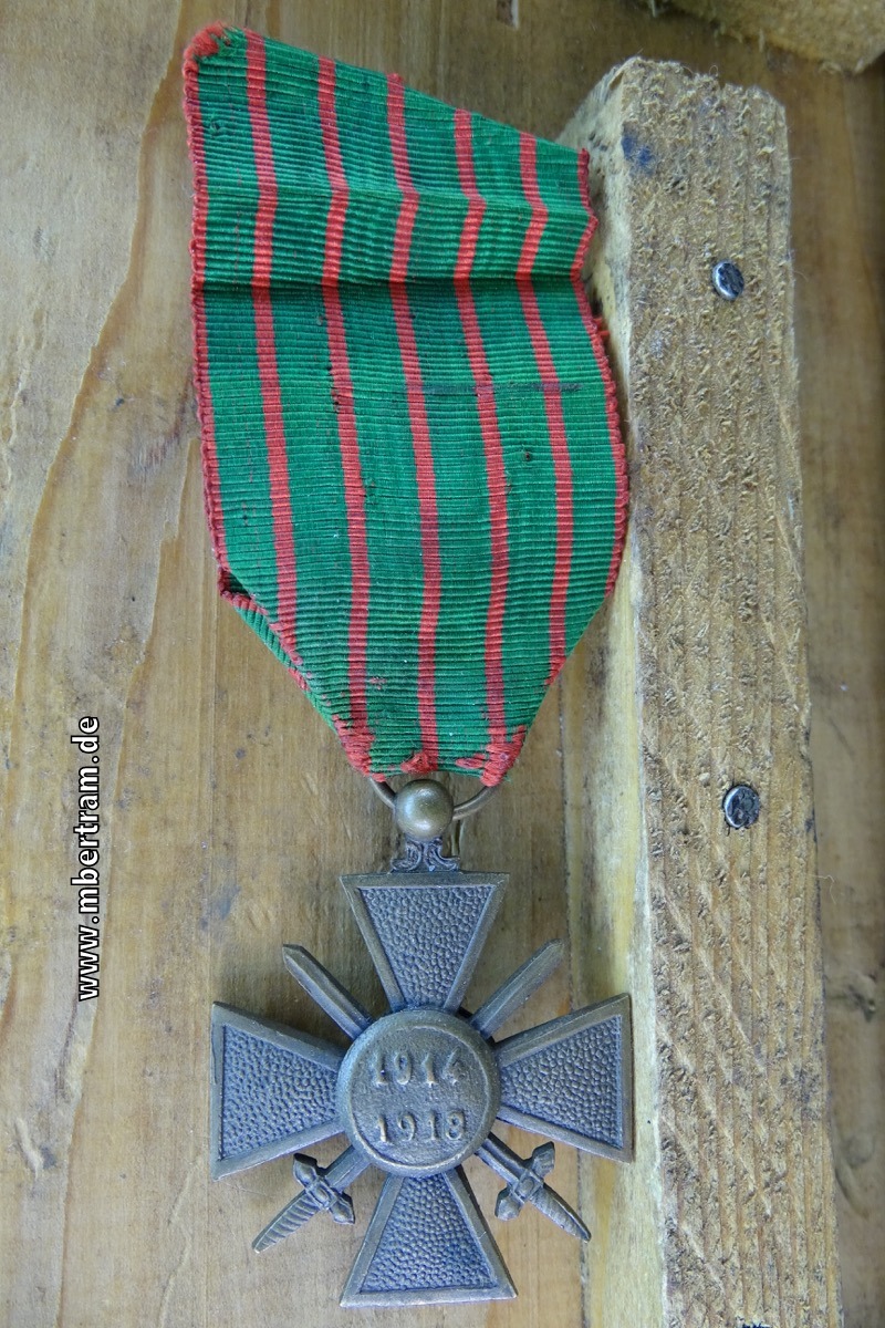 Frankreich : Croix de guerre 1914 - 1918 République française