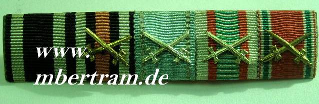 5er Bandspange eines Piloten Jagdstaffel Boelcke. EK 2, ....