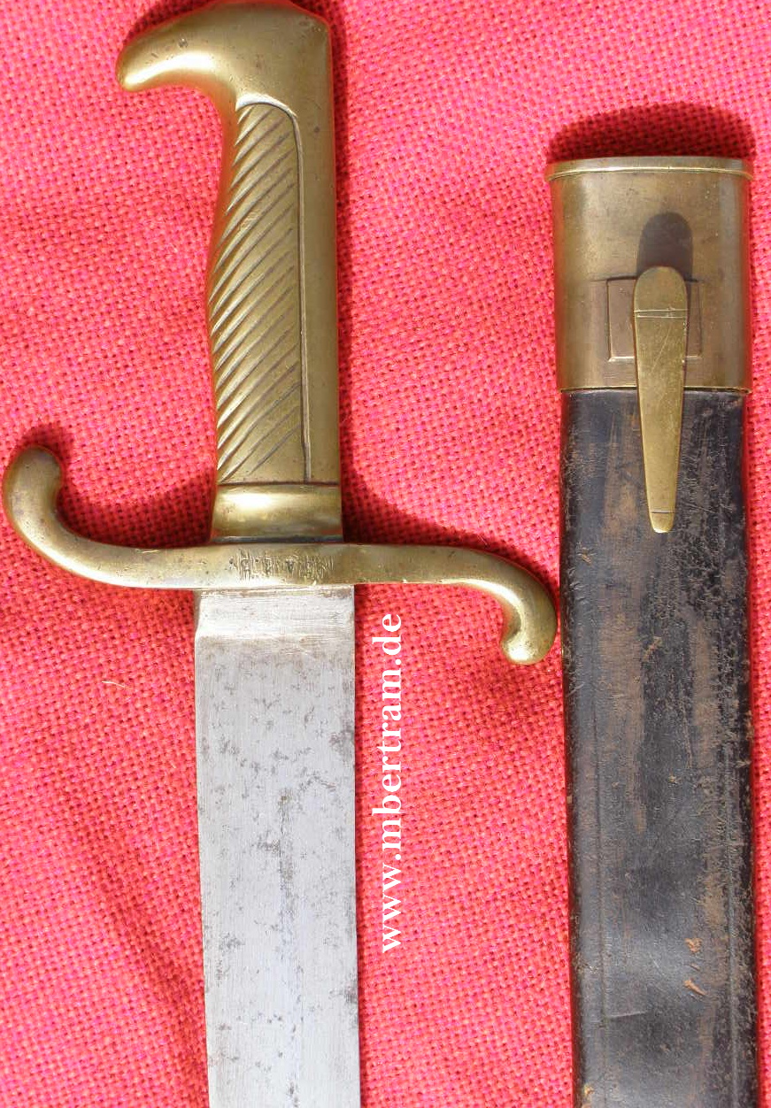 10365-2 Preußen Seitengewehr M 64 . Lederscheide