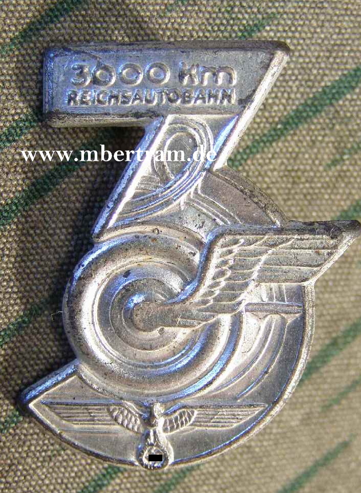 VERANSTALTUNGSABZEICHEN " 3000 km Reichsautobahn"