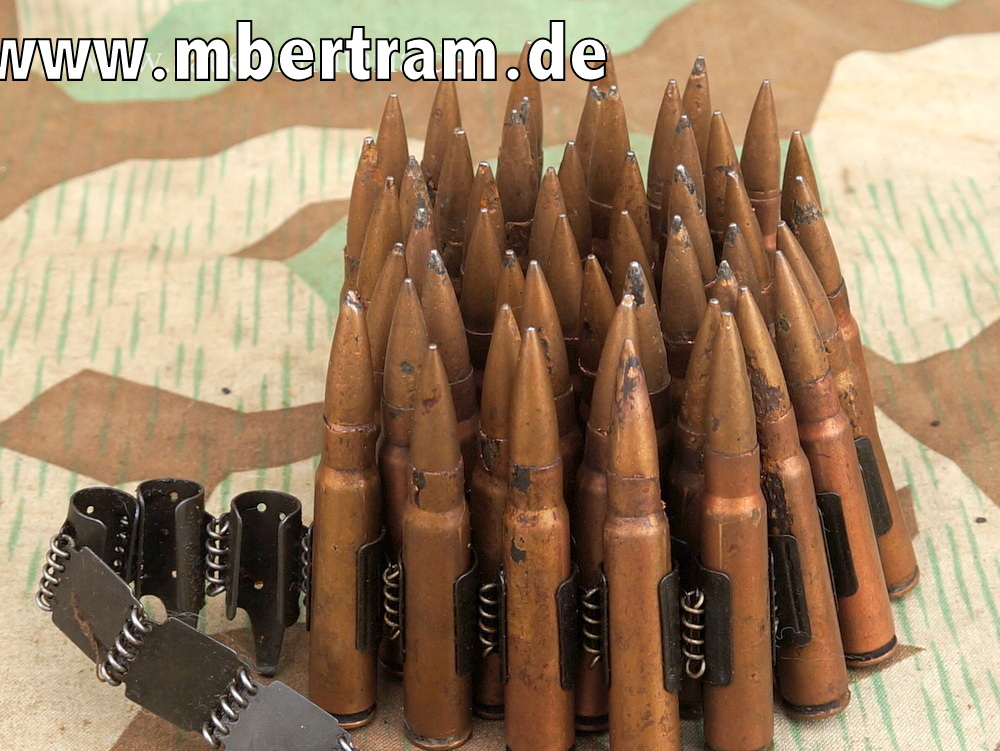 WH-SS-MG 34/42 Gurt mit 50 Dekopatronen aus Fertigung "P334/40"