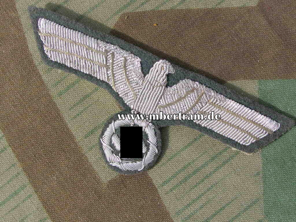 Wehrmacht Heer Brustadler für Offiziere Metallfaden