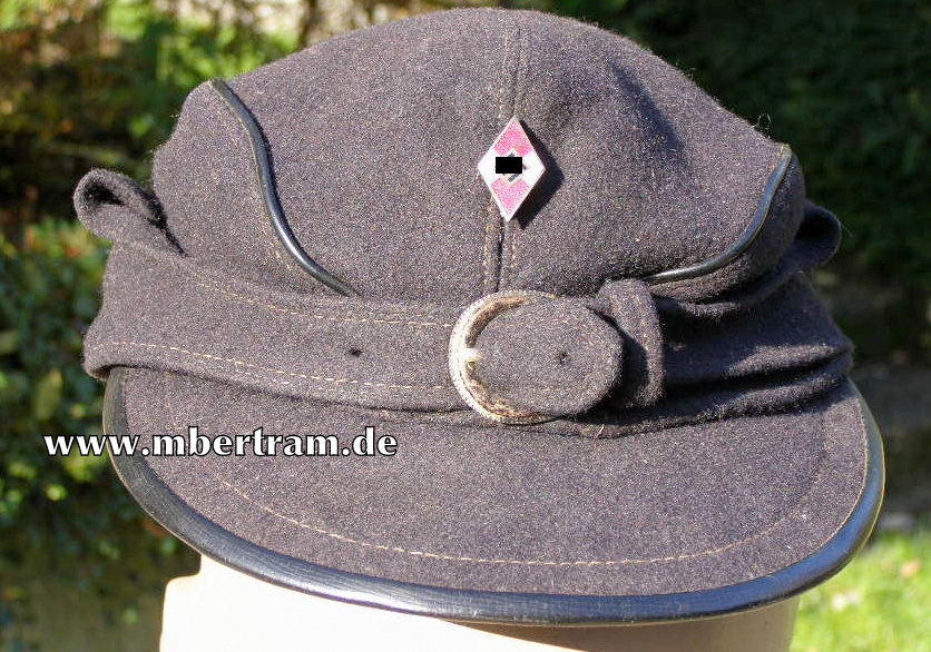 HJ /DJ Skimütze/Wintermütze. Kriegsfertigung. Getragen.