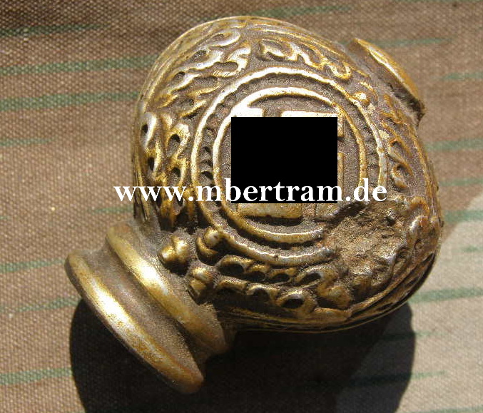 Knauf für Luftwaffen Offiziersdolch , Aluminium, Bodenfund