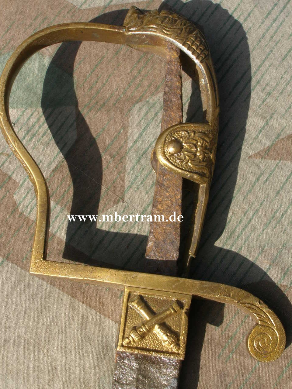 Artillerie Offiziers Löwenkopfsäbel, Model 1870 o.Scheide