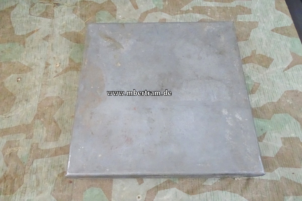 Zink Kiste Munition " L´Spur, KM Adler, M 1/3 " 89" 1940"