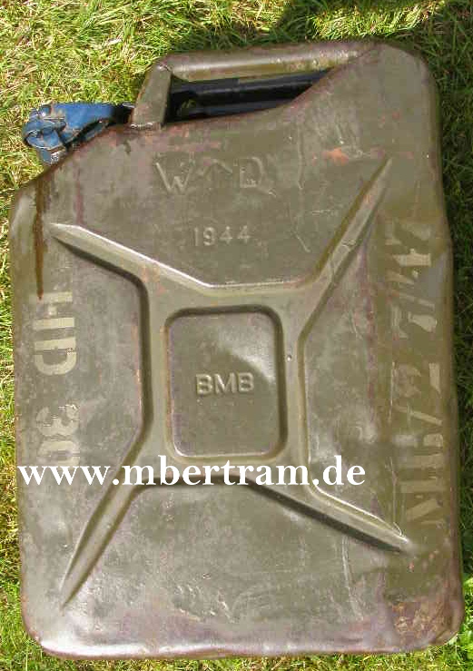 Treibstoff Kanister, britisch, WD 1944., Hst.: B.M.B.