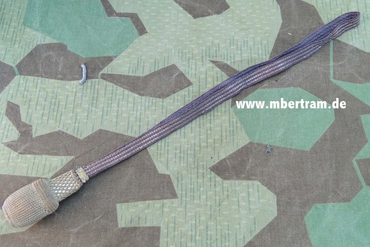 Luftwaffe/ Heer Offiziers Portepee für Säbel und Extra Seitengewehr , blaugrau, Stoff
