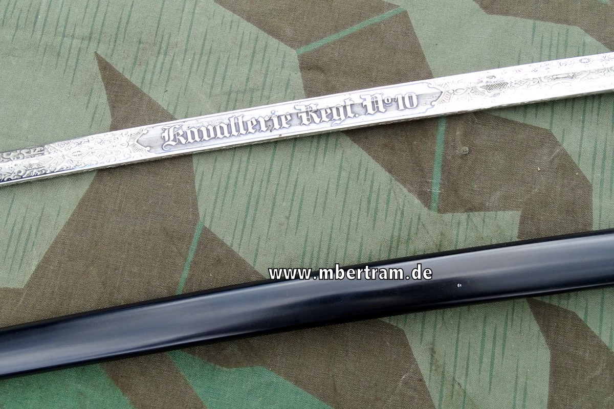 15775-3 Wehrmacht Kavallerie Einheitssäbel mit Klingenätzung um 1936, SELTEN