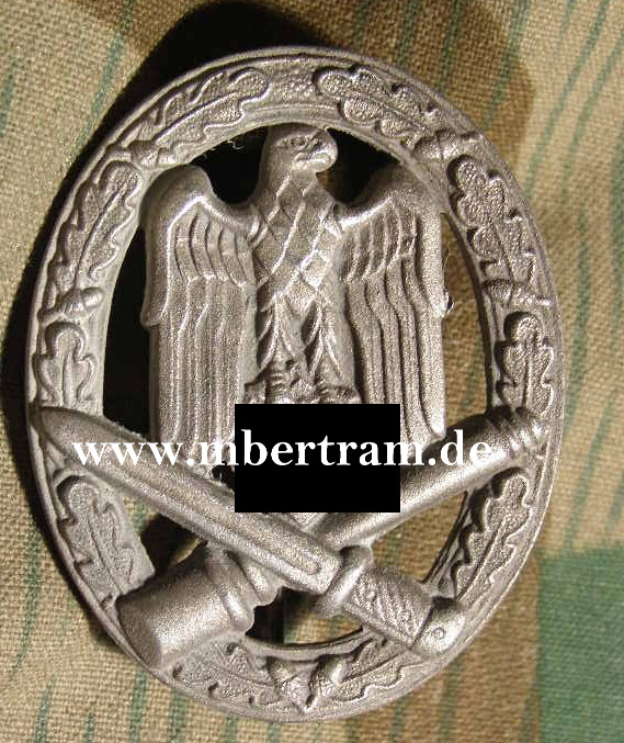 ALLGEMEINES STURMABZEICHEN, FEINZINK, Hst. R. Souval