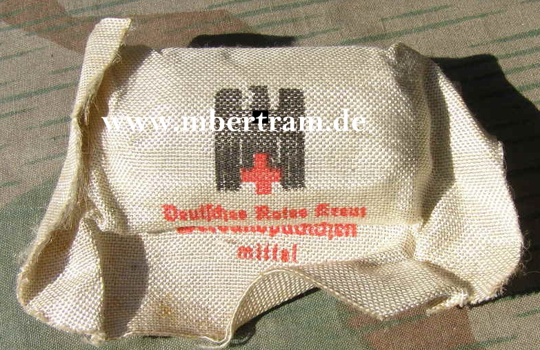 Verbandspäckchen, DRK, helle Verpackung, 2.Weltkrieg