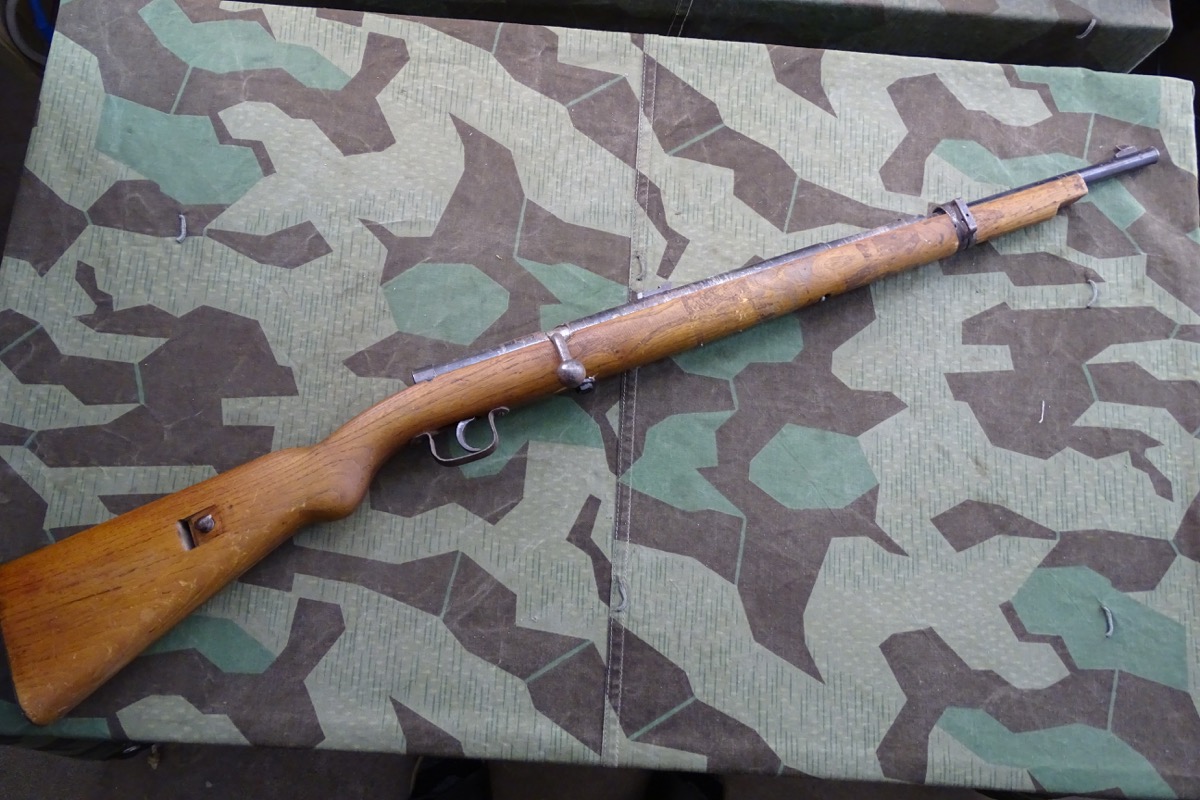 Wehrsport Deko Luftgewehr Mars 100 der HJ, heller Schaft, Bastlerstück, Fehlteile, ohne Funktion