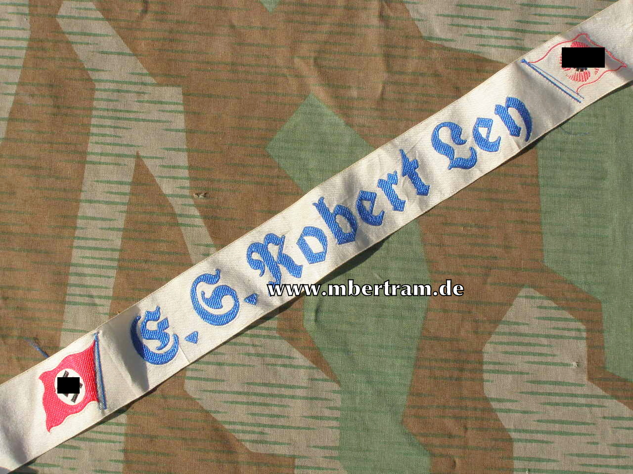 Mützenband "KdF-Elektro-Schiff Robert Ley", Selten !!