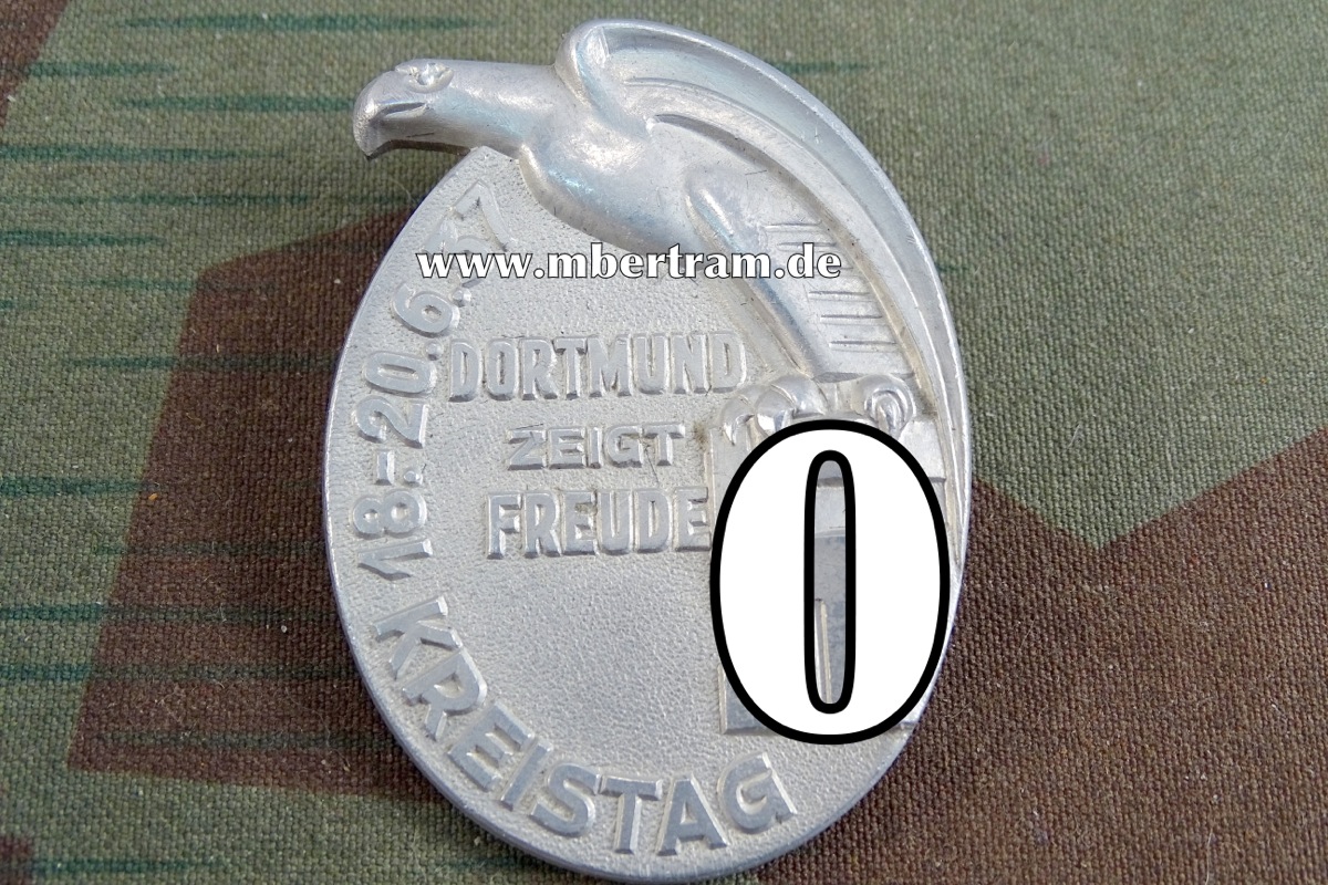 Dortmund zeigt Freude, Kreistag 18.-20.6.1937, Alu, massiv